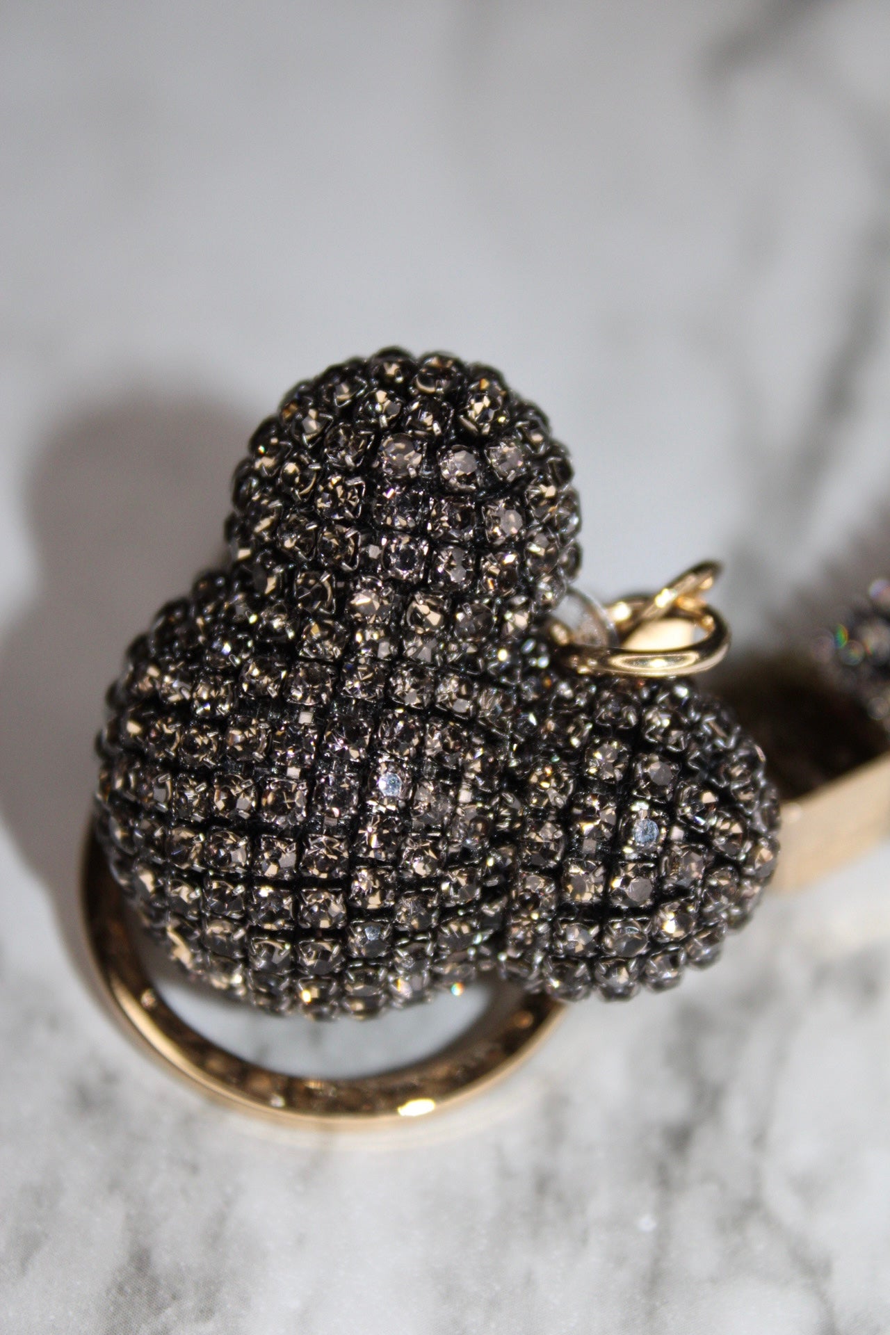 Rhinestone Ear Keychain