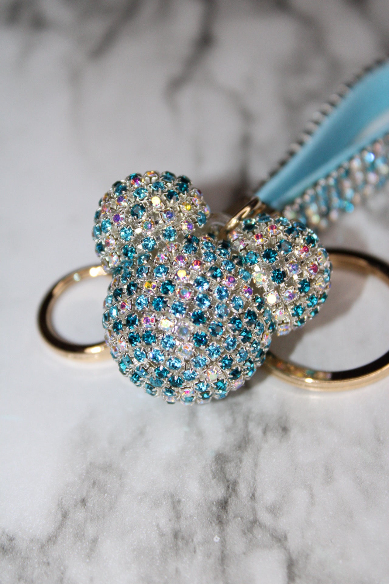 Rhinestone Ear Keychain