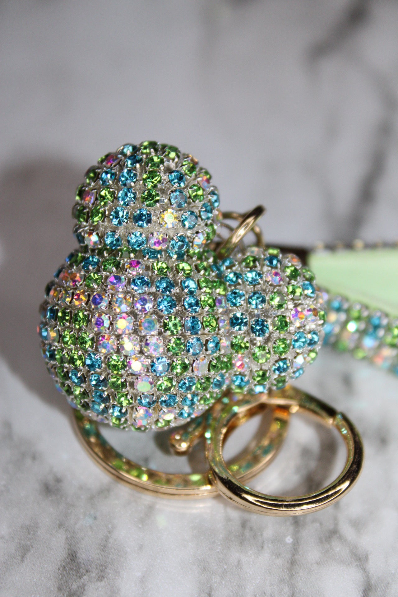 Rhinestone Ear Keychain