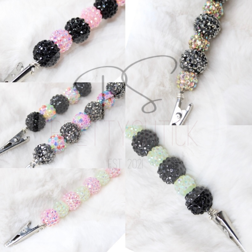 Rhinestone Beaded Roach Clip