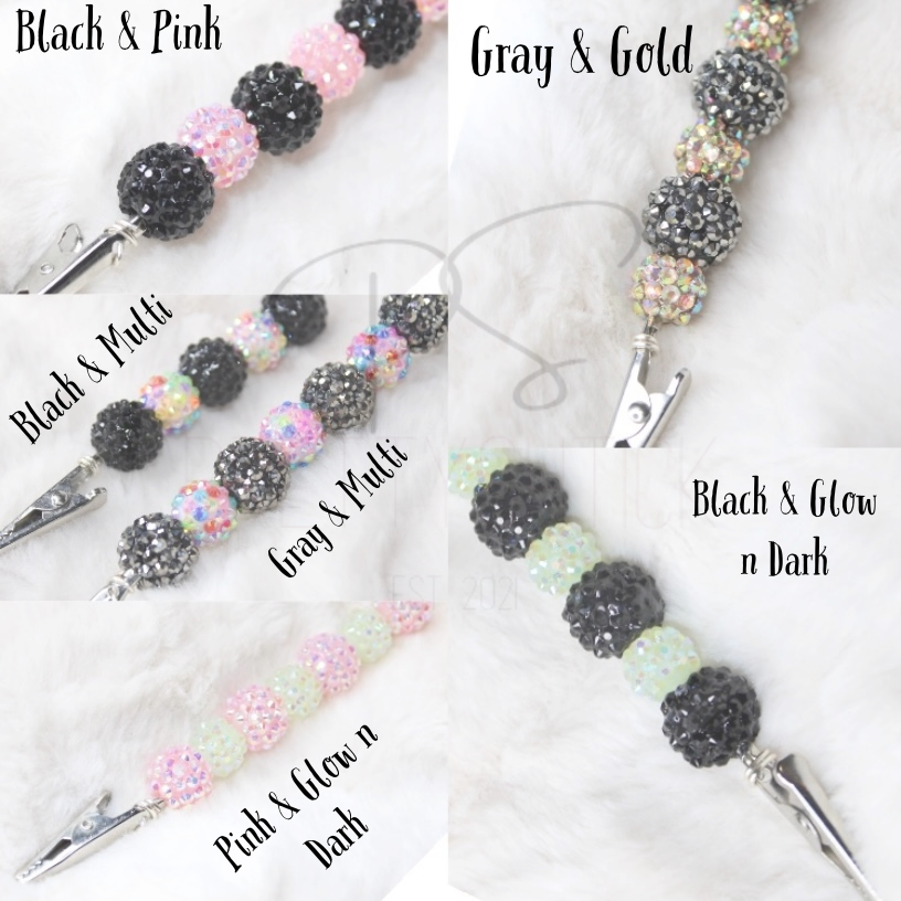 Rhinestone Beaded Roach Clip