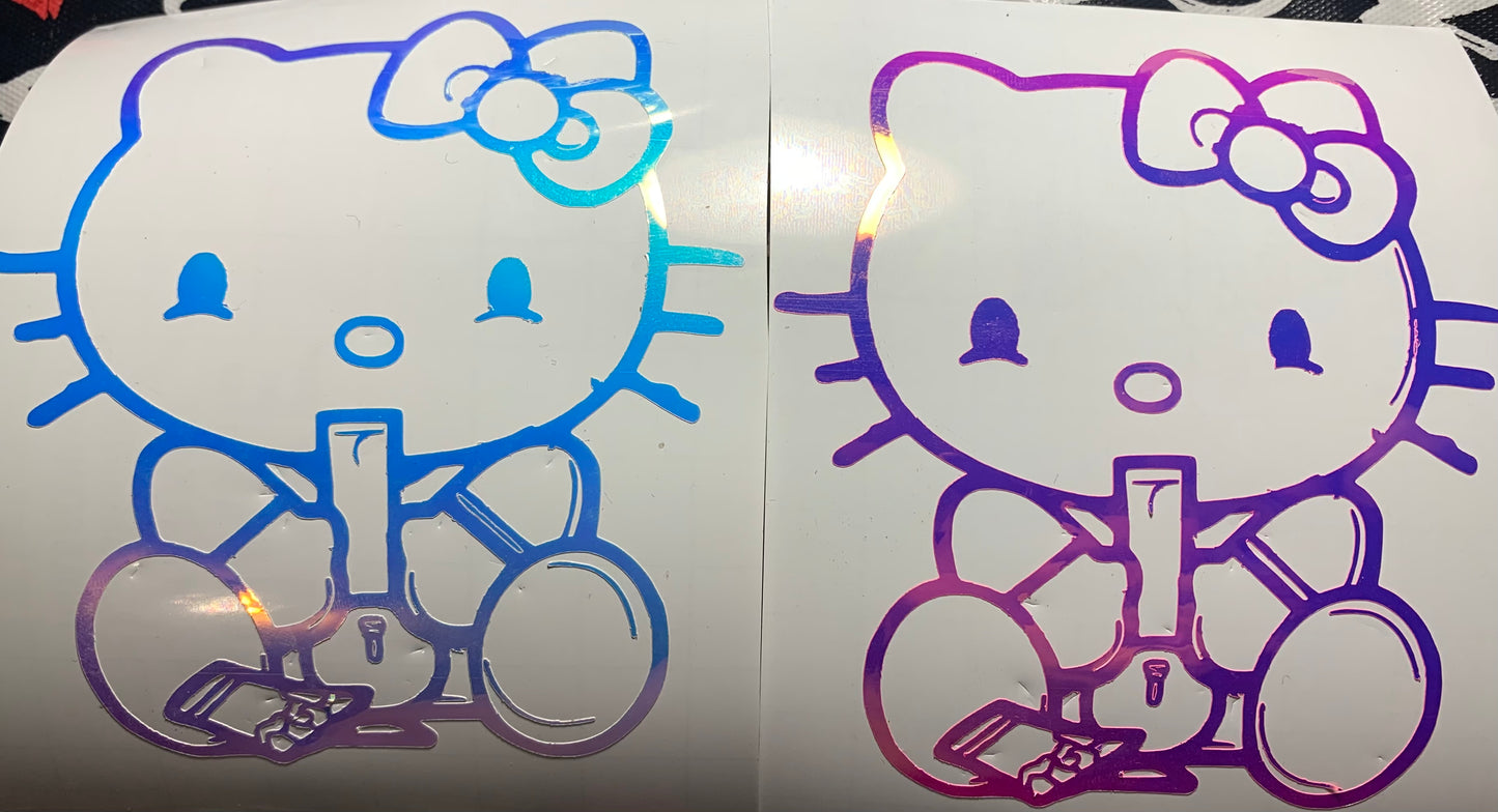 Smoking Hello Kitty Vinyl Decal