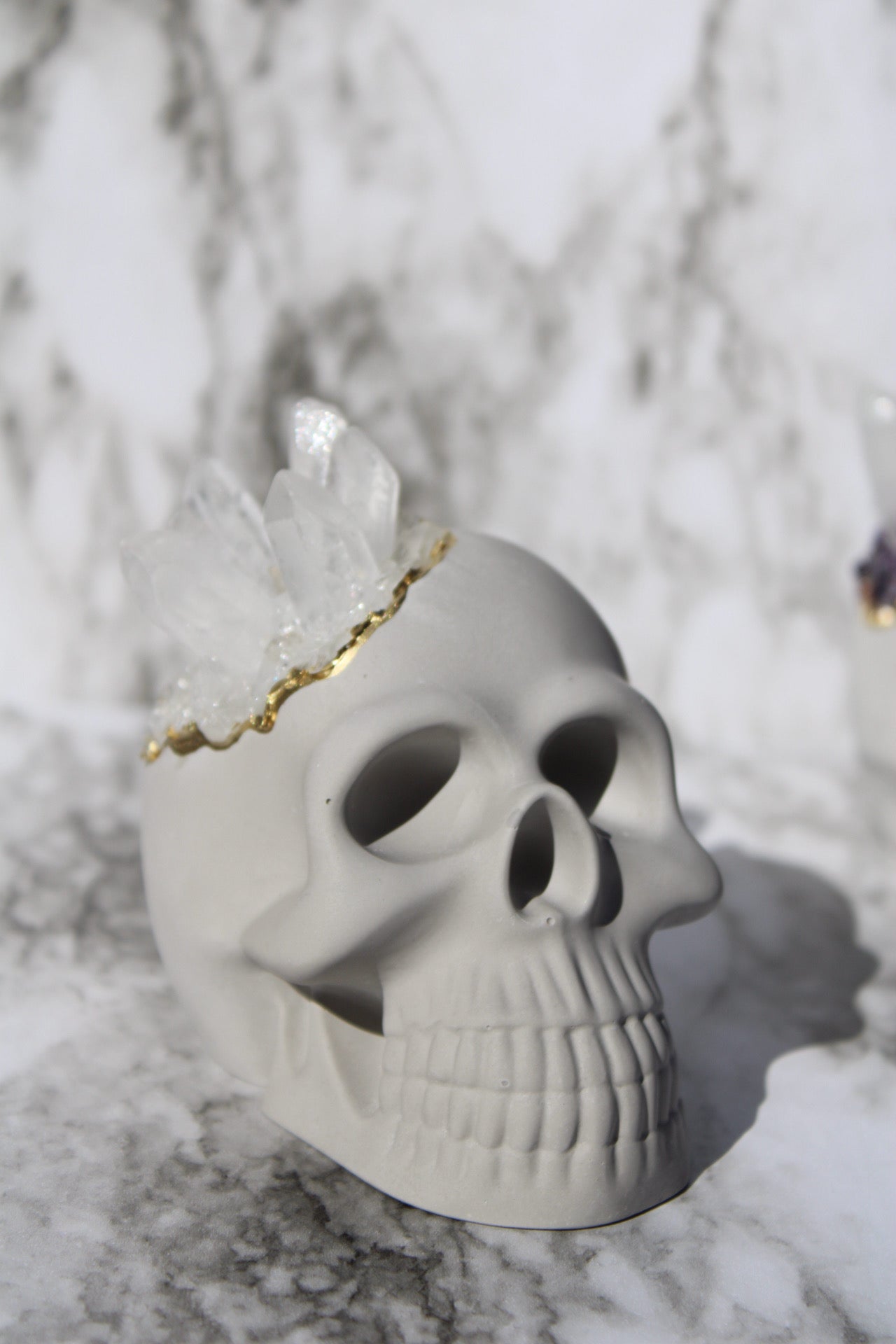 Amethyst Quartz Crystal Skulls